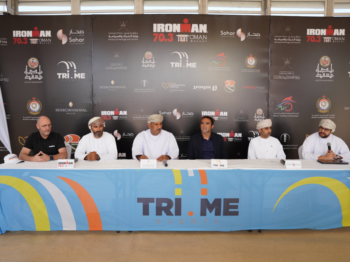 المؤتمر الصحفي الرسمي لعرض وتقديم نسخة 2023 من "ترياثلون الرجل الحديدي 70.3"  — 1