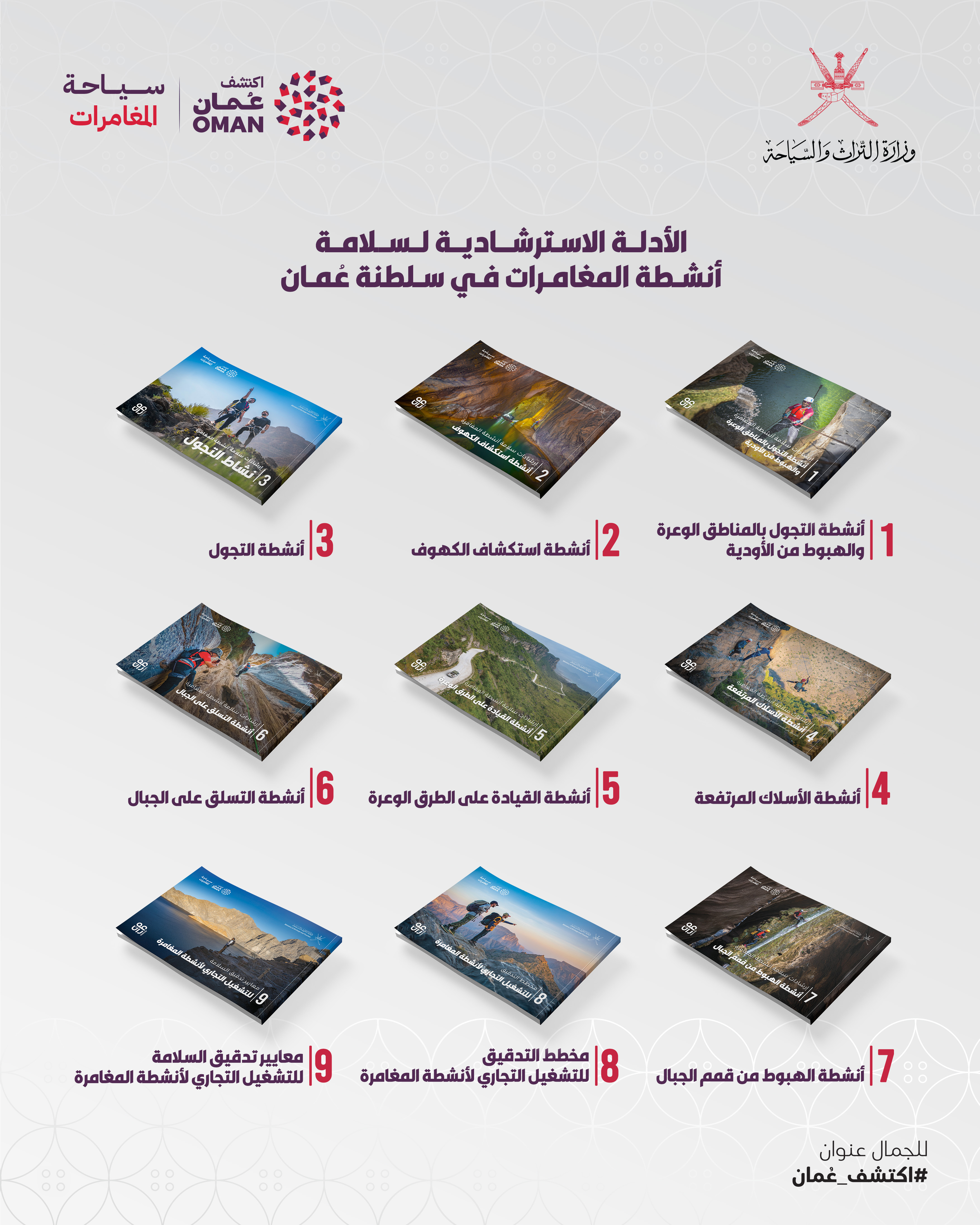 إطلاق الأدلة الإسترشادية لأنشطة سياحة المغامرات وخرائط المسارات الجبلية