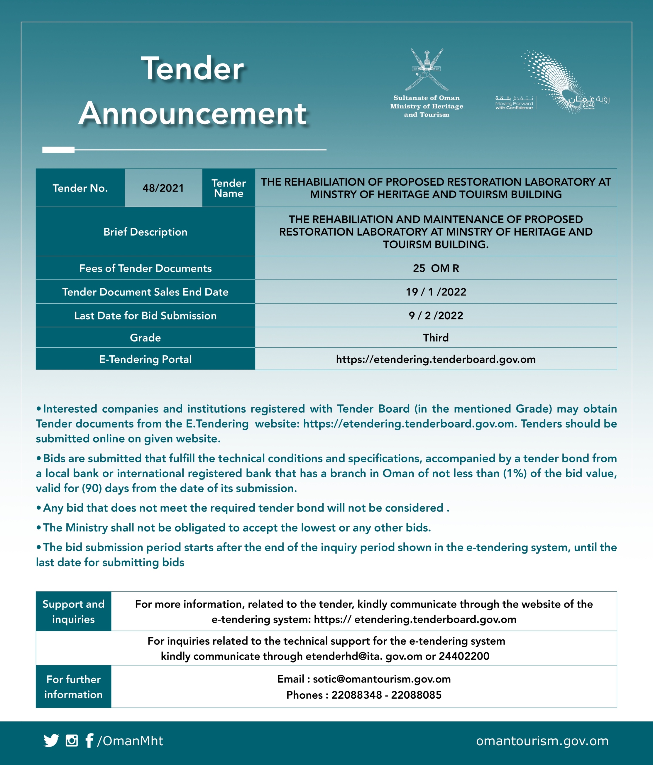 International Tender (48/2021) — 1